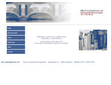 Tablet Screenshot of kb-translations.ch